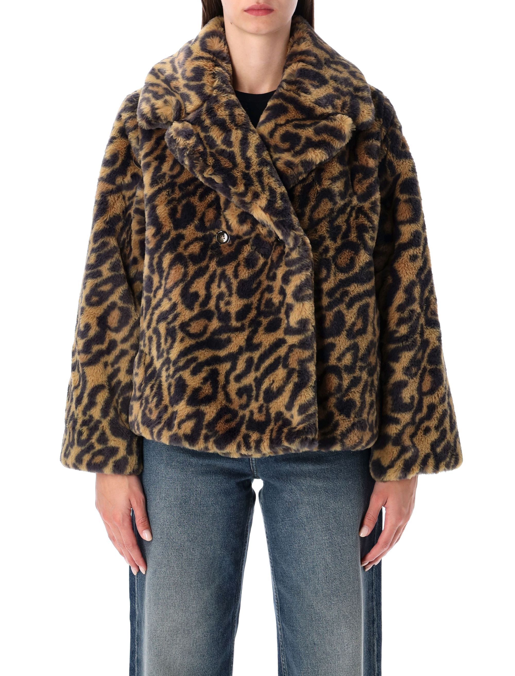 Leopard-print Faux Fur Johanna Coat A. p.c.